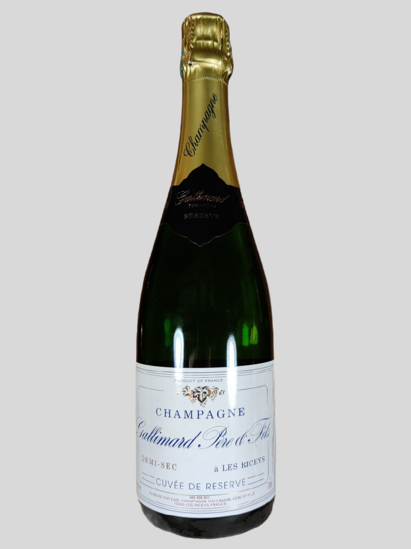 Champagne, Gallimard Cuvee de Reserve Blanc des Noirs Demi-sec N.V.